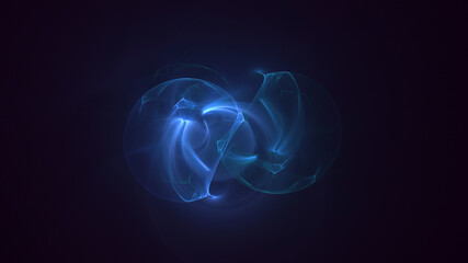 3D rendering abstract colorful fractal light background