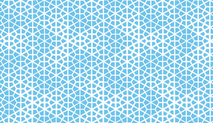 Abstract geometric pattern. A seamless vector background. White and blue ornament. Graphic modern pattern. Simple lattice graphic design