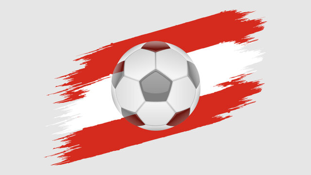 Flag of Canada, soccer ball with flag.
