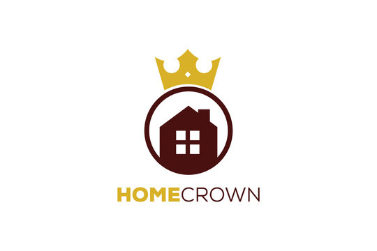 Home Crown Logo Design Template