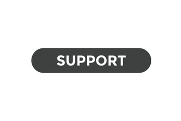 Support button web banner template Vector Illustration
