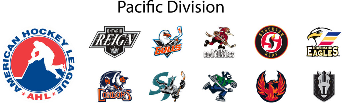 AHL season 2022–23. Abbotsford Canucks, Bakersfield Condors, Calgary Wranglers, Coachella Valley, Colorado Eagles, Henderson Silver Knights, Ontario Reign, SD Gulls, San Jose Barracuda, Roadrunners