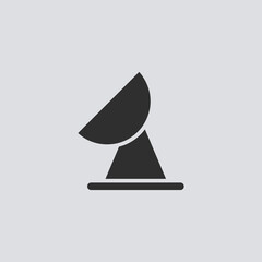 Fototapeta premium Satellite dish vector icon sign symbol