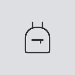 Backpack vector icon sign symbol