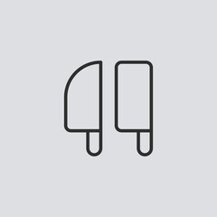 Cleaver vector icon sign symbol