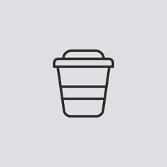 Coffee cup vector icon sign symbol