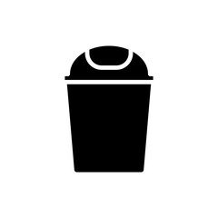 four trash, black, icon, design, flat, style, trendy, collection, template 