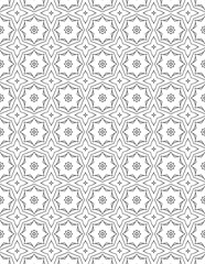 Seamless Gray Geometric Star Pattern Background