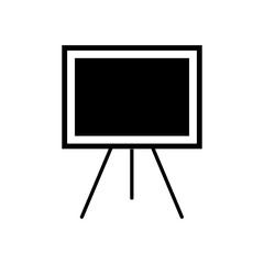 presentation board, black, icon, design, flat, style, trendy, collection, template