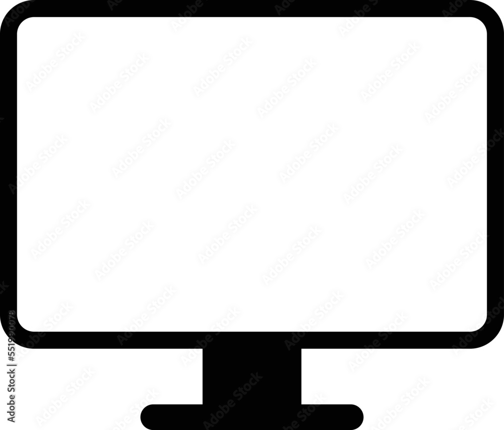 Poster lcd tv monitor . computer monitor display isolated on white background