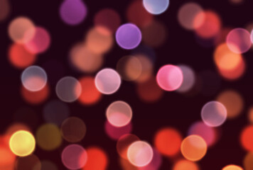 背景素材_夜景_玉ボケ