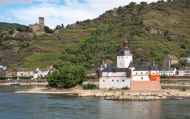 Fototapeta na wymiar Kaub, Rhine valley, Rhineland-Palatinate, Germany