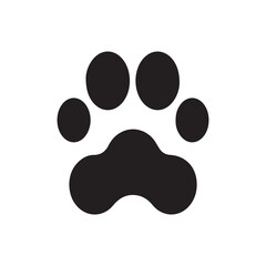 Animal Paw Silhouette, vector, illustration