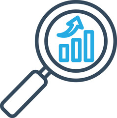 Search Chart Vector Icon
