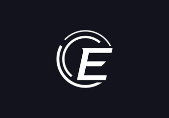 Obraz premium Technology logo and tech connect circle logo design with alphabet brand and business flat icon design 