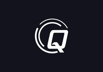 Technology logo and tech connect circle logo design with alphabet brand and business flat icon design 