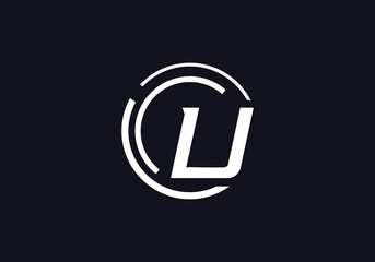 Fototapeta premium Technology logo and tech connect circle logo design with alphabet brand and business flat icon design 