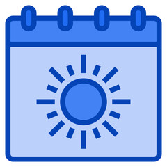 summer blue icon