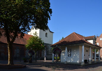 Fototapeta na wymiar Historical Church in the Old Town of Neustadt am Rübenberge, Lower Saxony