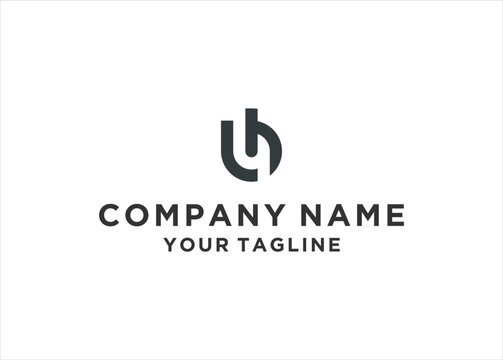 letter lh logo design vector illustration