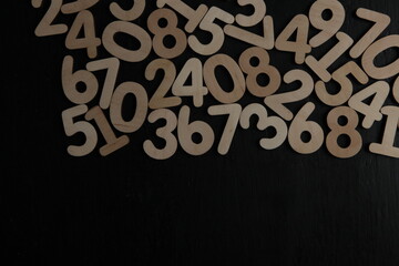 Background of numbers. from zero to nine. Numbers texture. Finance data concept. Mathematic....