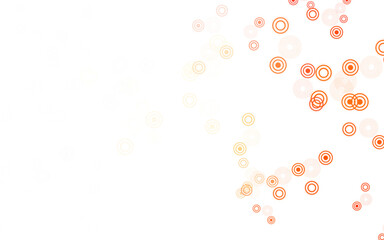 Light Red vector background with spots.