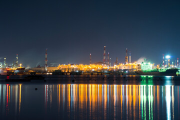Fototapeta premium Factory Landscape in Ulsan, Korea