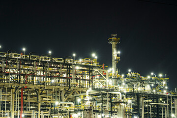 Factory Landscape in Ulsan, Korea