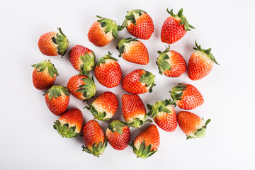 strawberry on white background