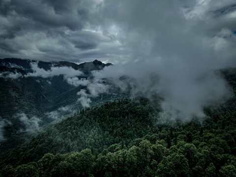 time clouds over the mountains © shyamal