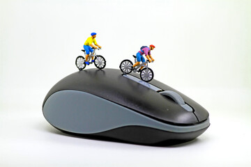 Concept miniature figure 1:87 scale in the studio