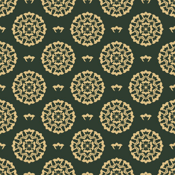 Seamless oriental luxurious vector damask pattern in Ottoman Style with Islamic stylized flower motifs. Use for fabric prints, weaving, knitting, home decoration, fashion design and bedding.