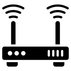 wifi rounter glyph icon