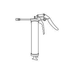 grease gun icon outline. grease gun logo. An illustration of grease gun. Perfect use for icon, logo, web, pattern, design, etc.