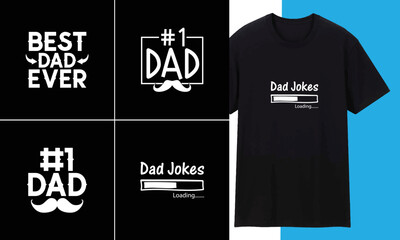 Father / Dad Typography Creative T shirt Design 
