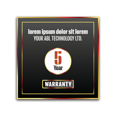 Gradient Warranty Badges