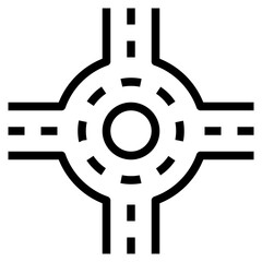 junction outline icon
