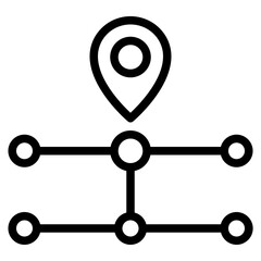 route outline icon