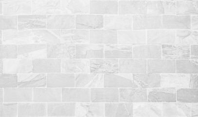 White colors and white brick wall art concrete stone texture background in wallpaper limestone...