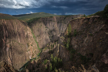 Stormy Clouds on the Black Canyon, Black Canyon of the Gunnison National Park, Colorado