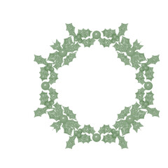 green leaves frame transparent background png christmas decoration