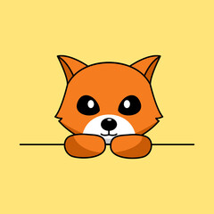 vector illustration of a cute and fat pig