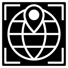 globe glyph icon