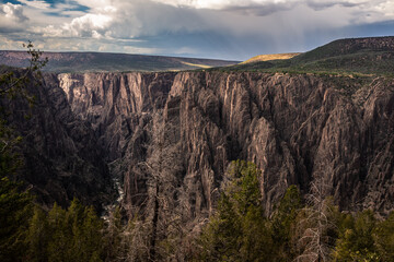 Dramatic Sunset Hour on the Black Canyon, Black Canyon of the Gunnison National Park, Colorado