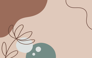 Hand draw abstract shape background