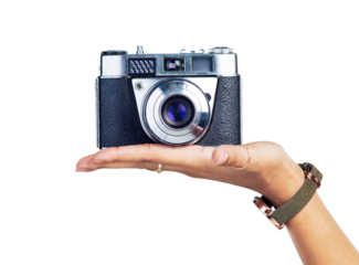 PNG cropped shot of an unrecognizable woman holding up a camera