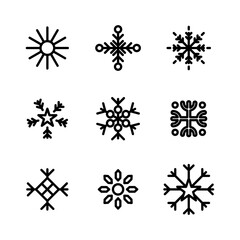 Snow icon or logo isolated sign symbol vector illustration - high quality black style vector icons
