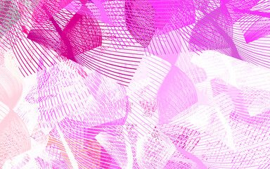 Light Purple vector template with chaotic shapes.