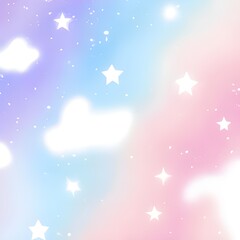 Pastel cosmic fantasy background. Generative AI.	