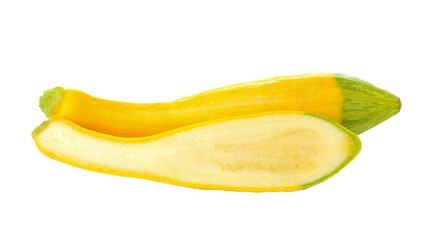 Fototapeta na wymiar Zucchini isolated on transparent png